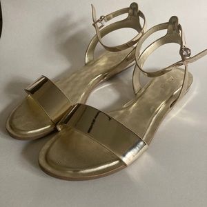 Aldo gold sandals